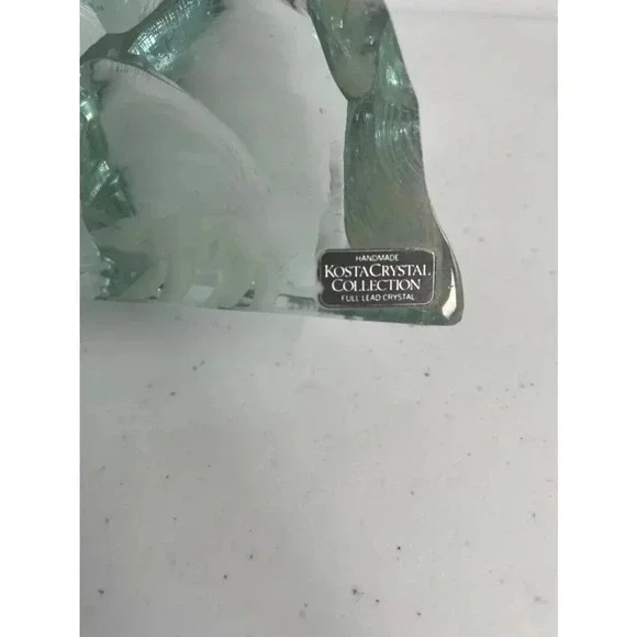 Vintage Kosta Boda Crystal Polar Bear Ice Block Sculpture Vickie Lindstrand - Picture 7 of 11